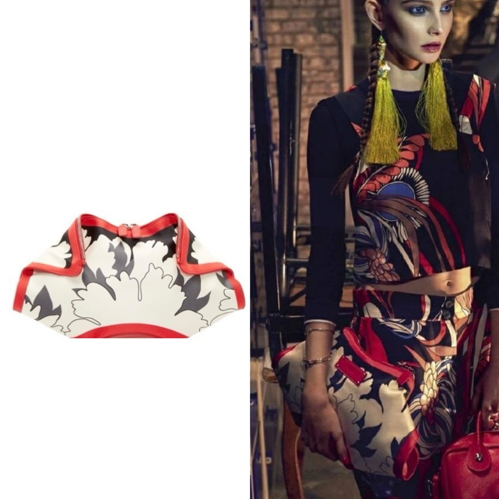Alexander McQueen Black Lotus and Tri-Color Lotus De Manta Clutch Bags